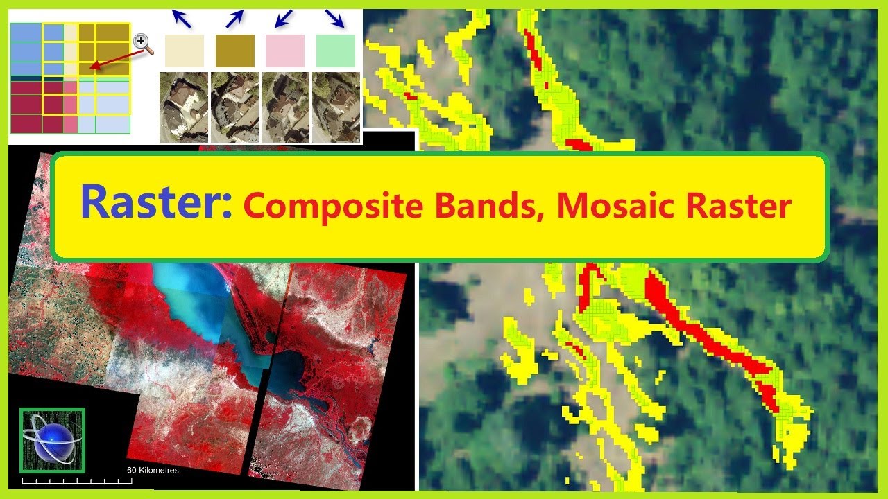 Raster: Composite Bands - Mosaic To New Raster - Data Management tool ArcMap - Urdu / Hindi -Part 2
